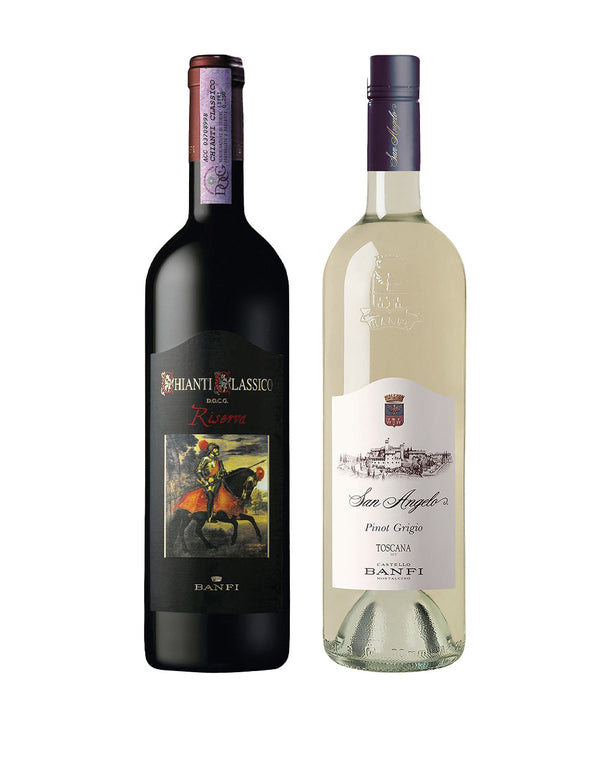 Castello Banfi San Angelo Pinot Grigio & Banfi Chianti Classico Riserva Bundle