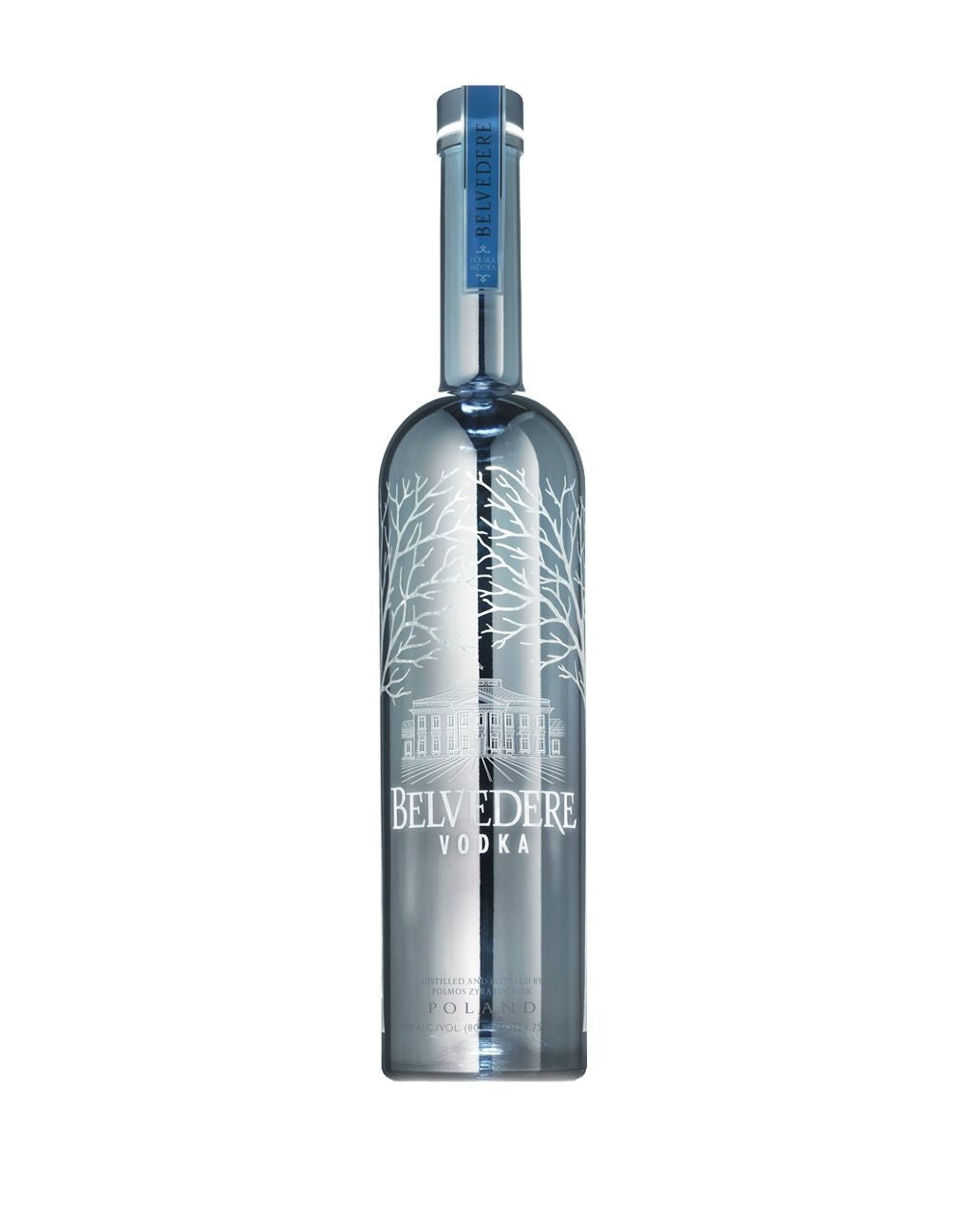 Belvedere Silver Saber "Happy Birthday" Engraved Bottle