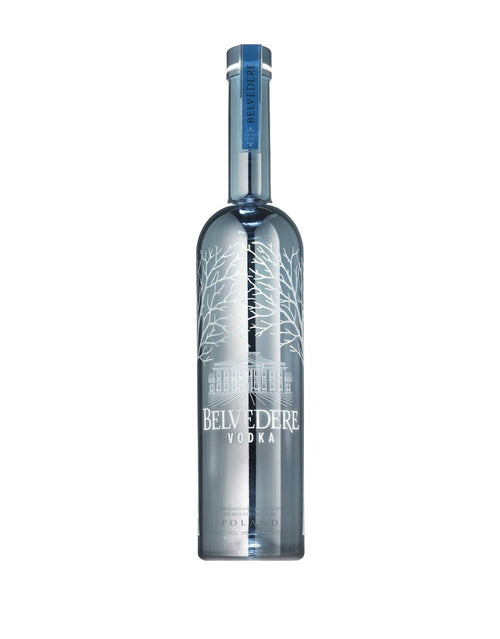 Belvedere Silver Saber "Happy Birthday" Engraved Bottle