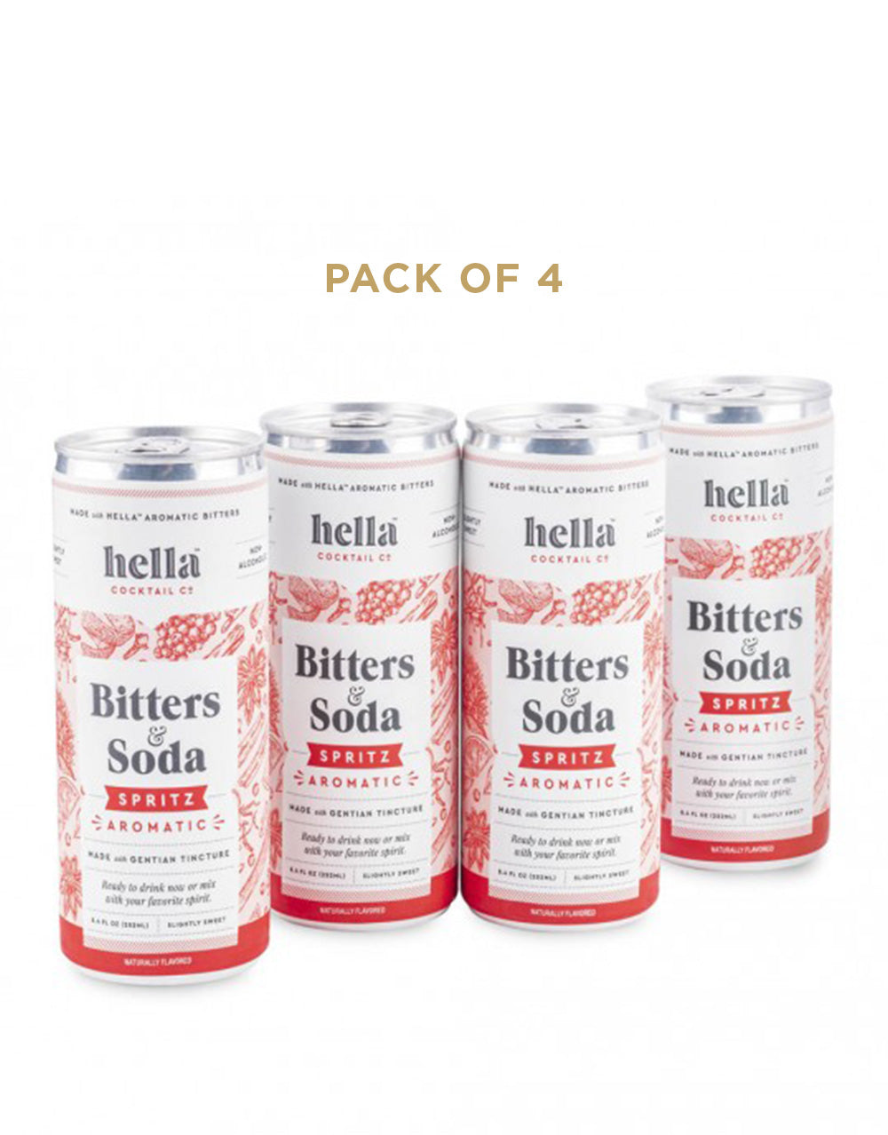 Hella Cocktail Bitters & Soda Spritz Aromatic (4 pack)
