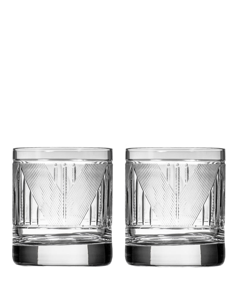 Rolf Glass Bleecker Street On The Rocks (Set of 2)