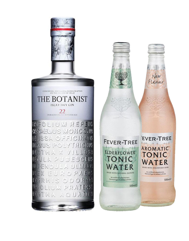 The Botanist® with Fever-Tree Elderflower Tonic Water (500Ml) and Aromatic Tonic Water (500Ml)