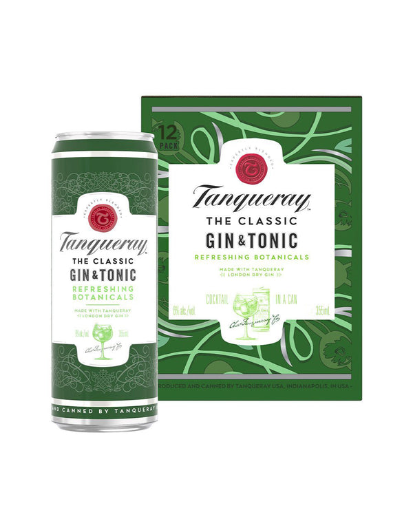 Tanqueray London Dry Gin & Tonic (12-Pack)