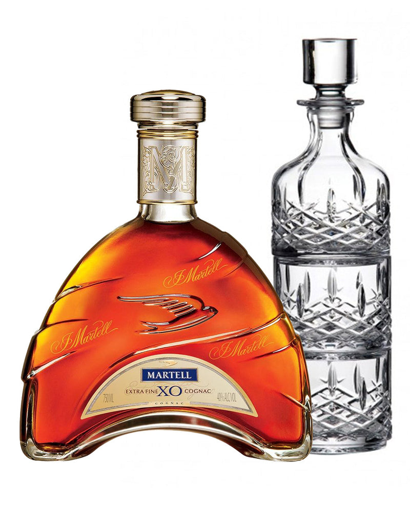 Martell XO with Markham by Waterford Stacking Decanter & Tumbler Set