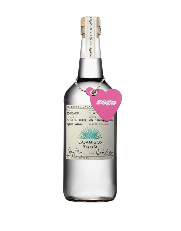 Casamigos Blanco with Billykirk "XOXO" Bottle Neck Tag