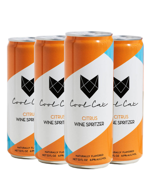 Cool Cat Citrus Premium Wine Spritzer (4 Pack)