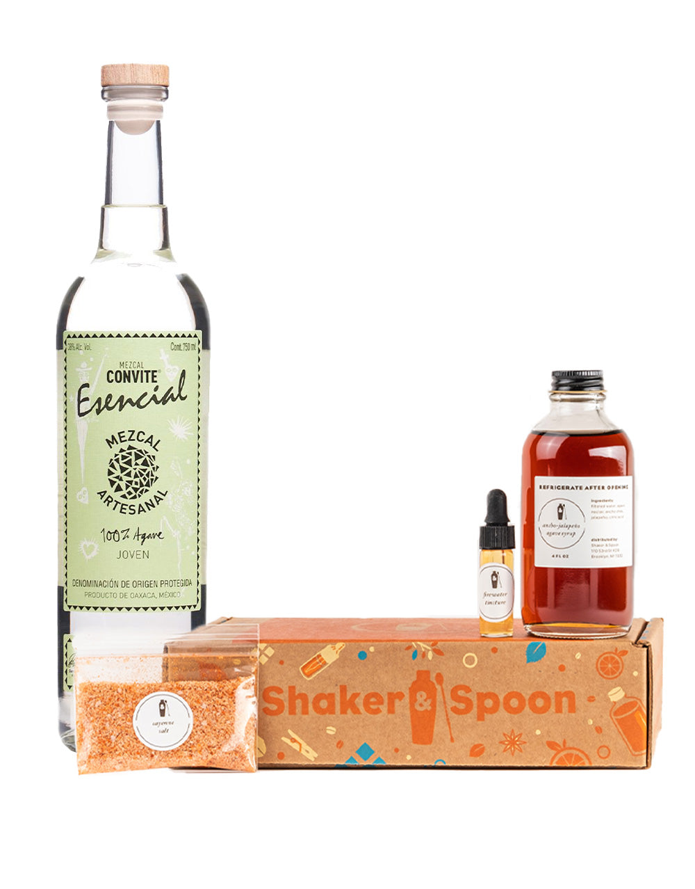 Convite Mezcal Espadín Esencial with Red Devil 2.0 Kit