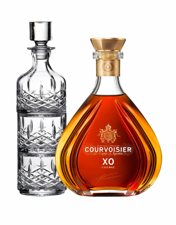 Courvoisier XO Cognac with Markham by Waterford Stacking Decanter & Tumbler Set