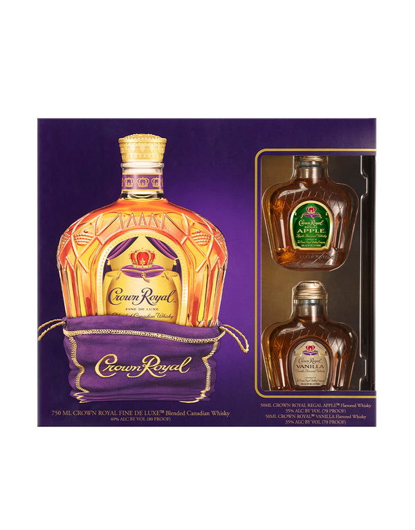 Crown Royal Fine De Luxe Blended Canadian Whisky Gift Set