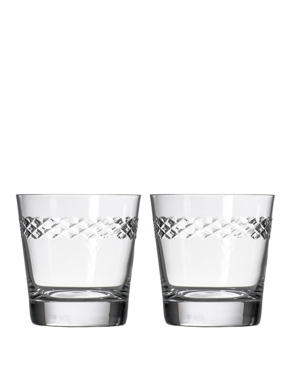 Rolf Glass Diamond Double Old-Fashioned (Set of 2)