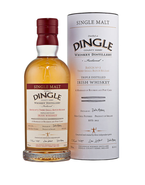 DINGLE SINGLE MALT IRISH WHISKEY BATCH NO. 3