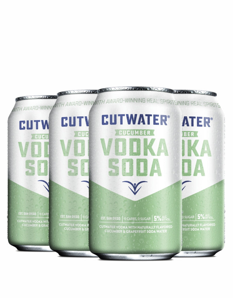 Cutwater Cucumber Vodka Soda Can (4 pack)