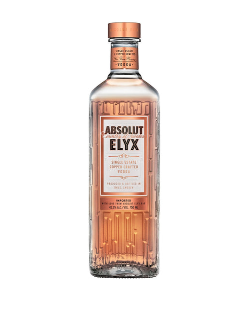 Absolut Elyx - Single Estate Handcrafted Vodka (750ml) with Elyx Martini Gift Set