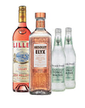 Absolut Elyx with Lillet Rosé and Two Fever-Tree Elderflower Tonic Waters Gift Set