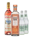 Absolut Elyx with Lillet Rosé and Two Fever-Tree Elderflower Tonic Waters Gift Set