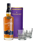 The Glenlivet 18 Year Old with Waterford Giftology Lismore Diamond Tumbler Set with Purple Tube