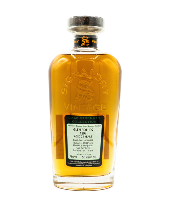 Signatory Single Cask Glenrothes 23 year (Cask #10278)