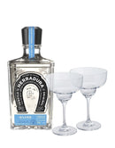 Herradura Silver with Dartington Margarita Glass Set