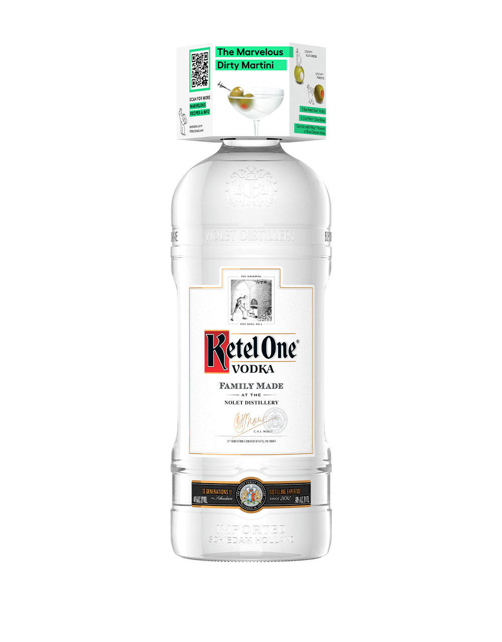 Ketel One Vodka (1.75L) with Four Filthy Food Stuffed Olives