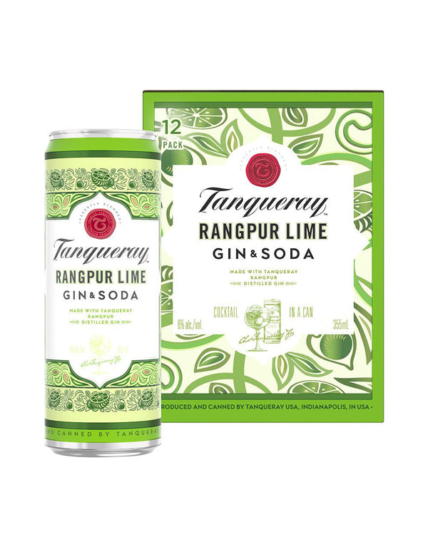 Tanqueray Rangpur Lime Gin & Soda (12 Pack)