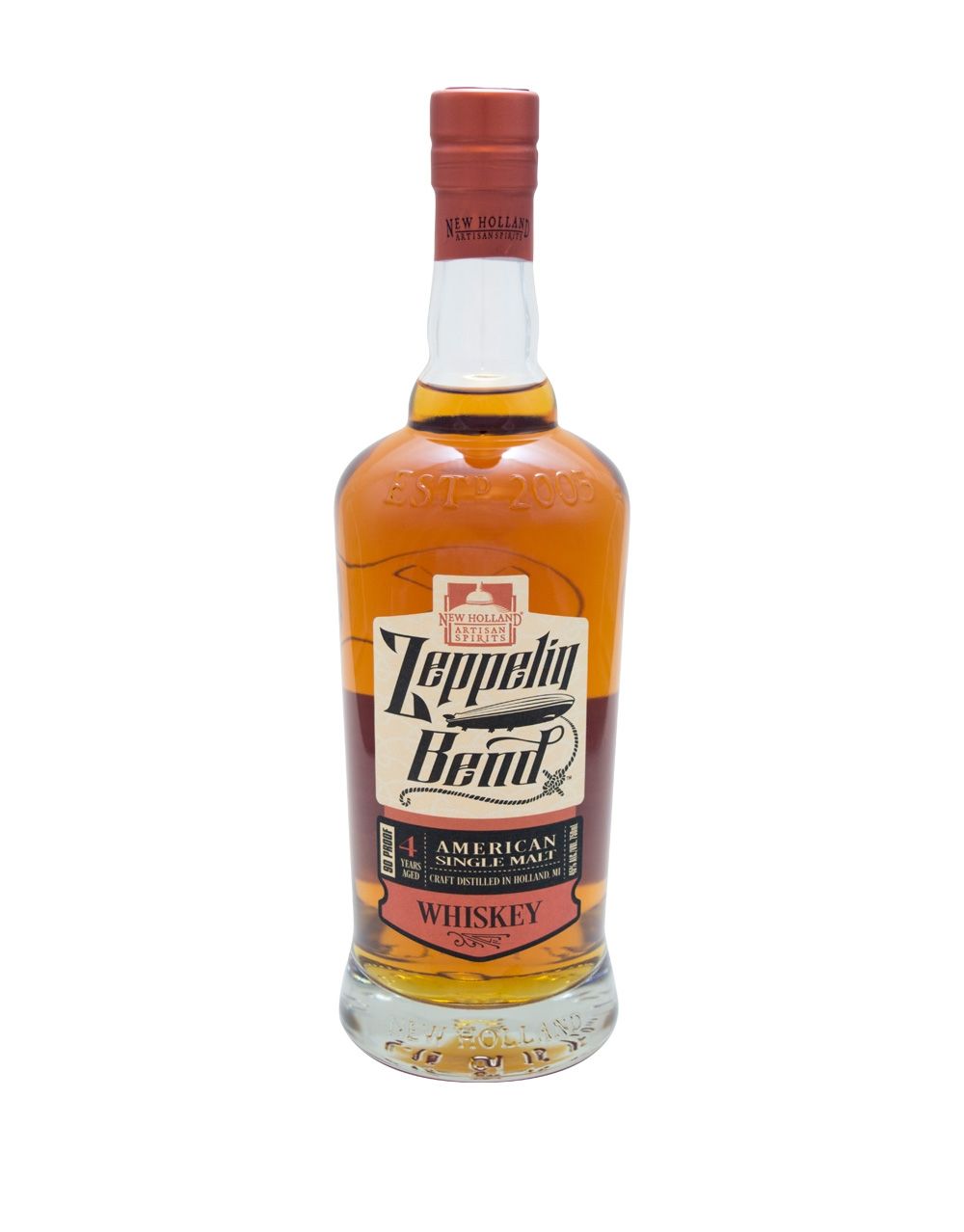 New Holland Spirits Zeppelin Bend Single Malt Whiskey