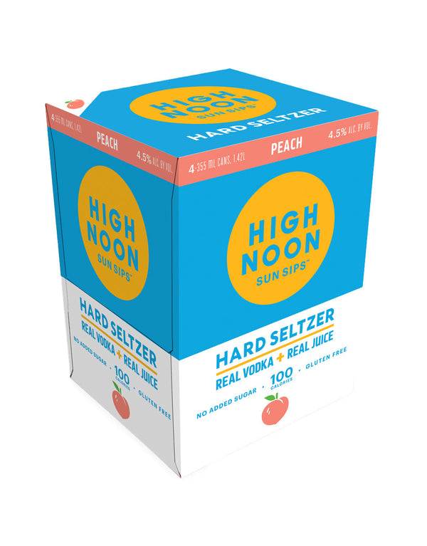 High Noon Peach Hard Seltzer (12 Pack)