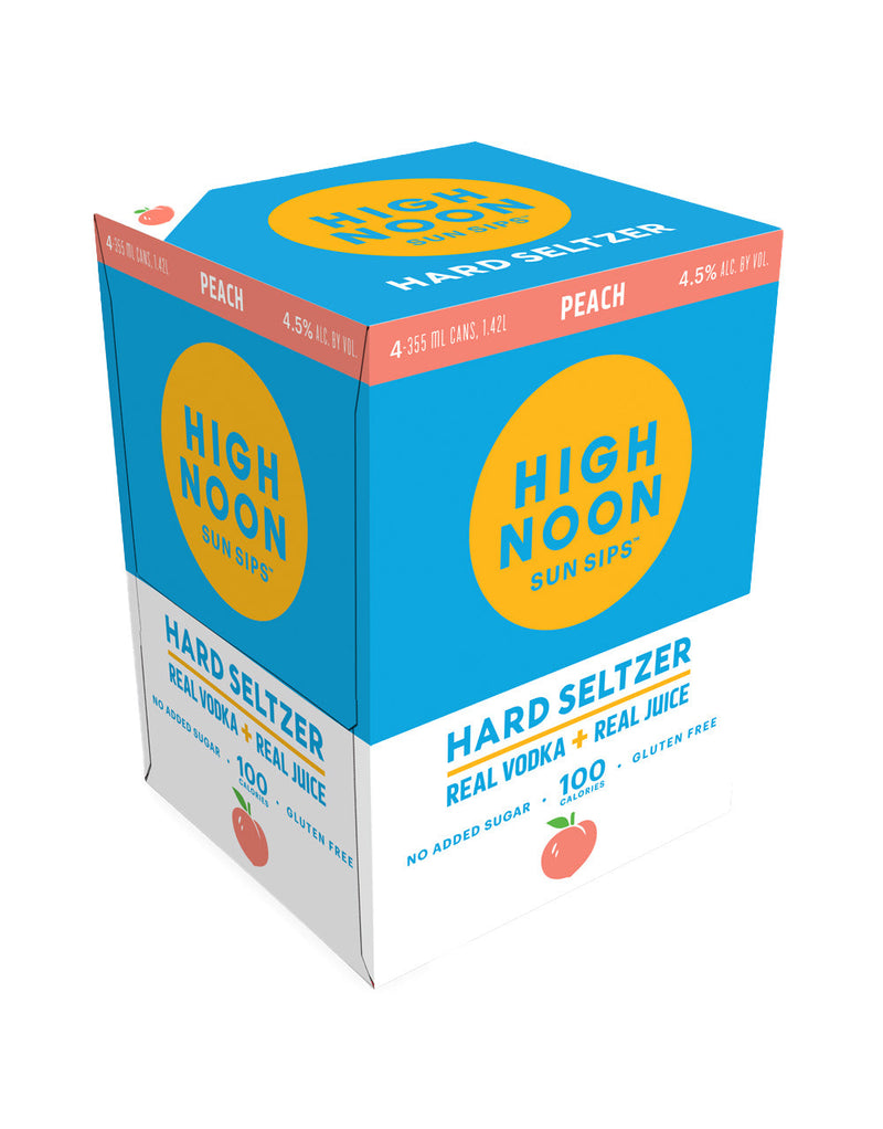 High Noon Peach Hard Seltzer (4 Pack)