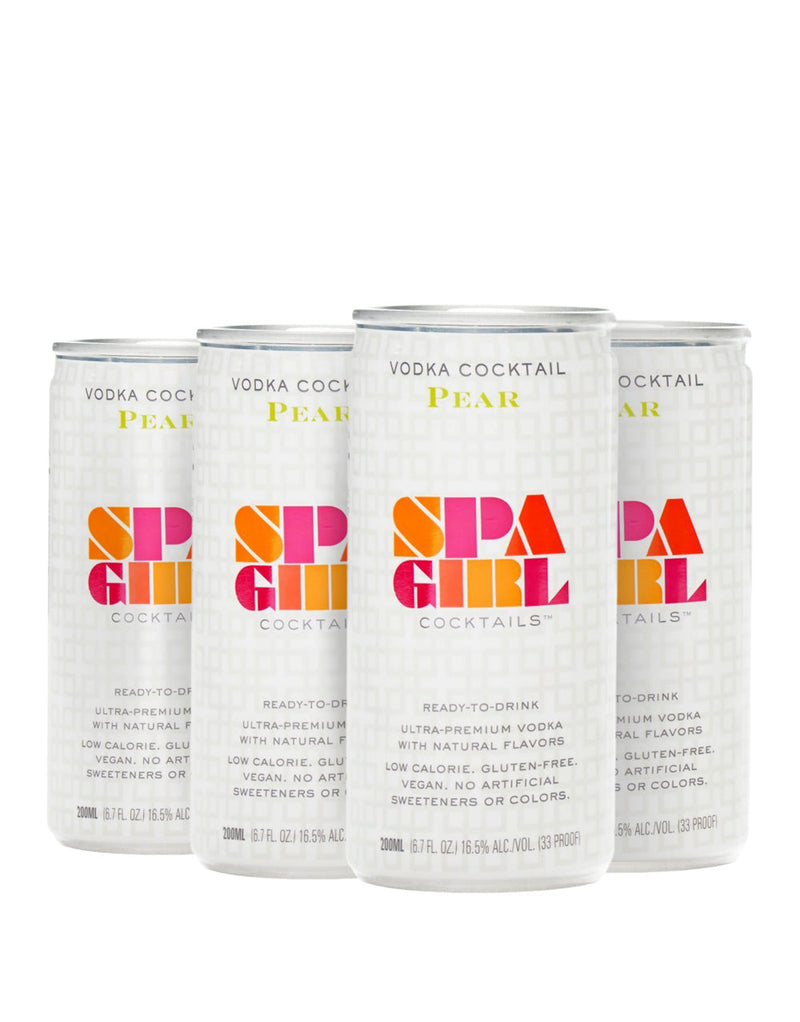 Spa Girl Cocktails Pear Vodka Cocktails (4 Pack)