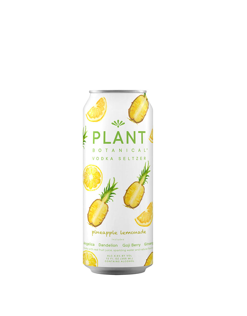 Plant Botanical Pineapple Lemonade Botanical Vodka Seltzer (Pack of 4)