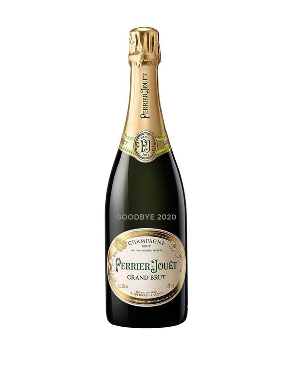 Limited Edition Perrier Jouet Grand Brut Non Vintage - engraved with "Goodbye 2020"