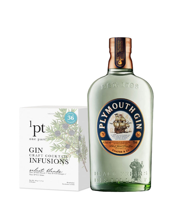 Plymouth Original Strength with 1pt Cocktail Pack - Gin