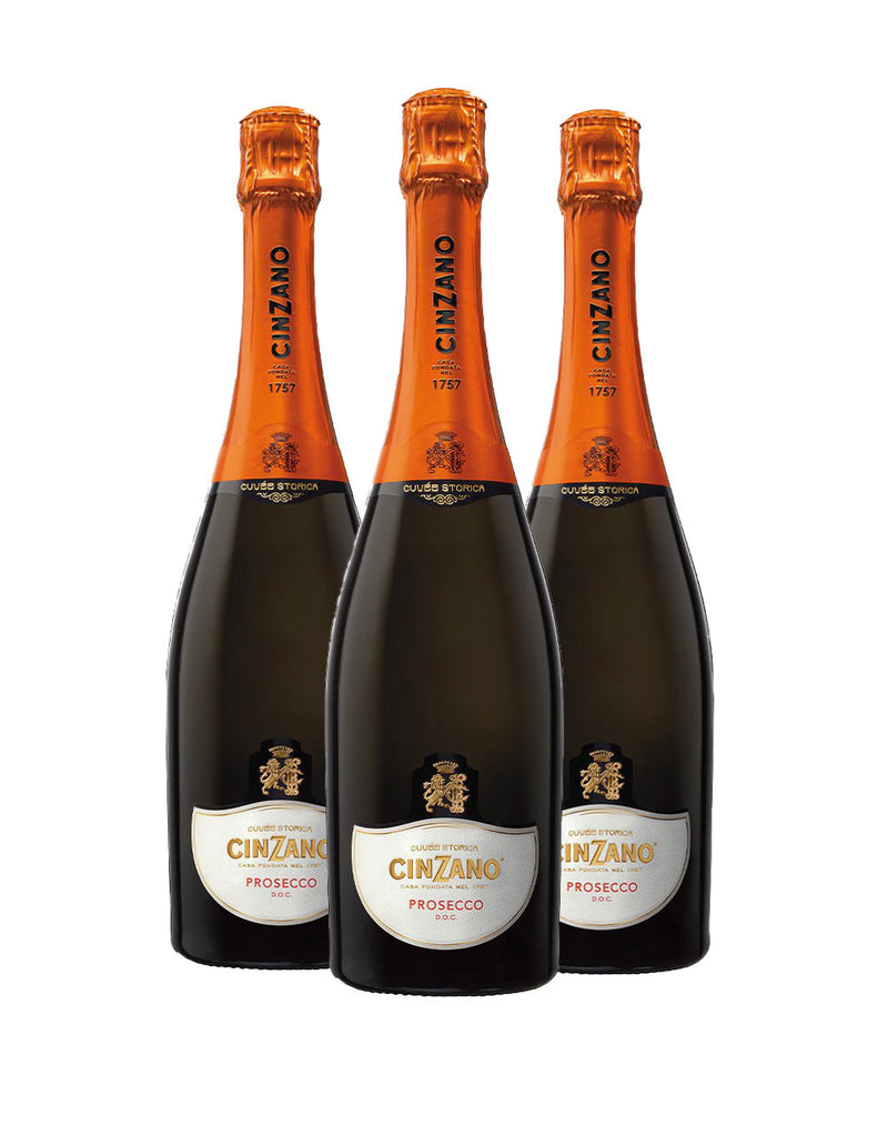 Cinzano Sparkling Wine Prosecco (3 Bottles)