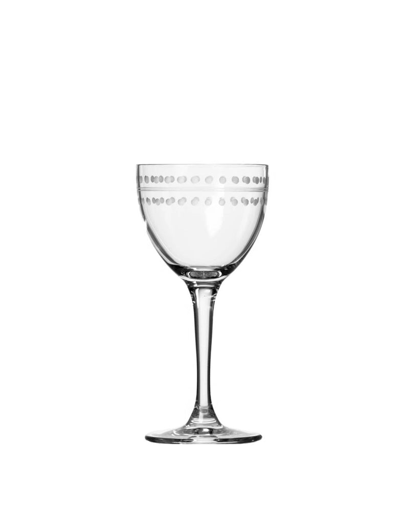 Rolf Glass Mid-Century Modern Nic and Nora Cocktail Glasses (Set of 4)