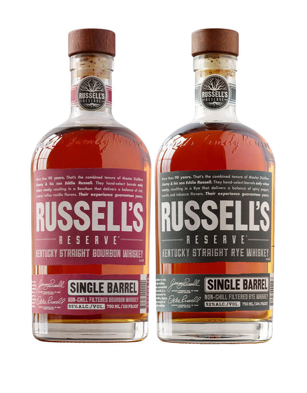 Russell's Reserve Single Barrel Bourbon & Russell's Reserve Rye