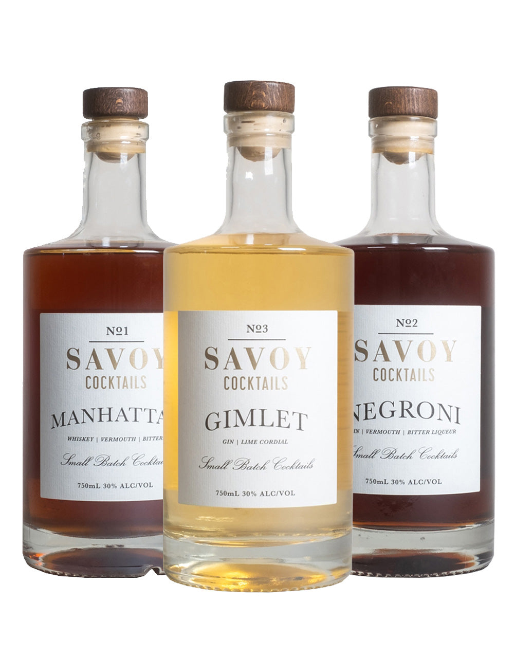 Savoy Cocktails (3 Bottles)