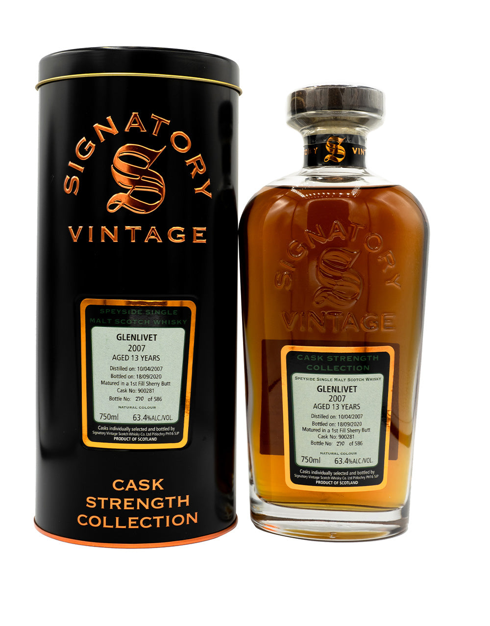 Signatory Single Cask Glenlivet 13 Year (Cask #900281)