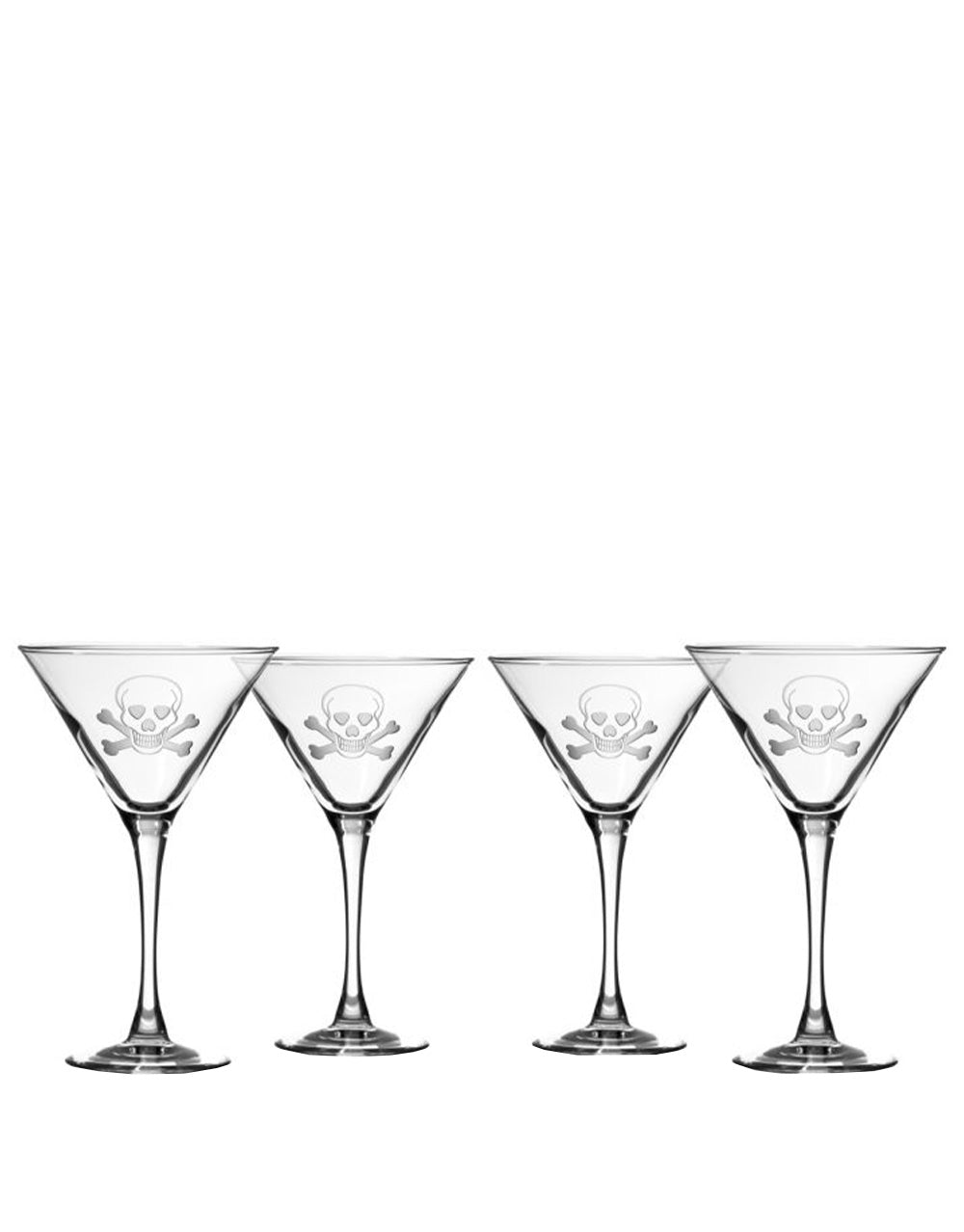 Rolf Skull and Cross Bones Martini (Set of 4)