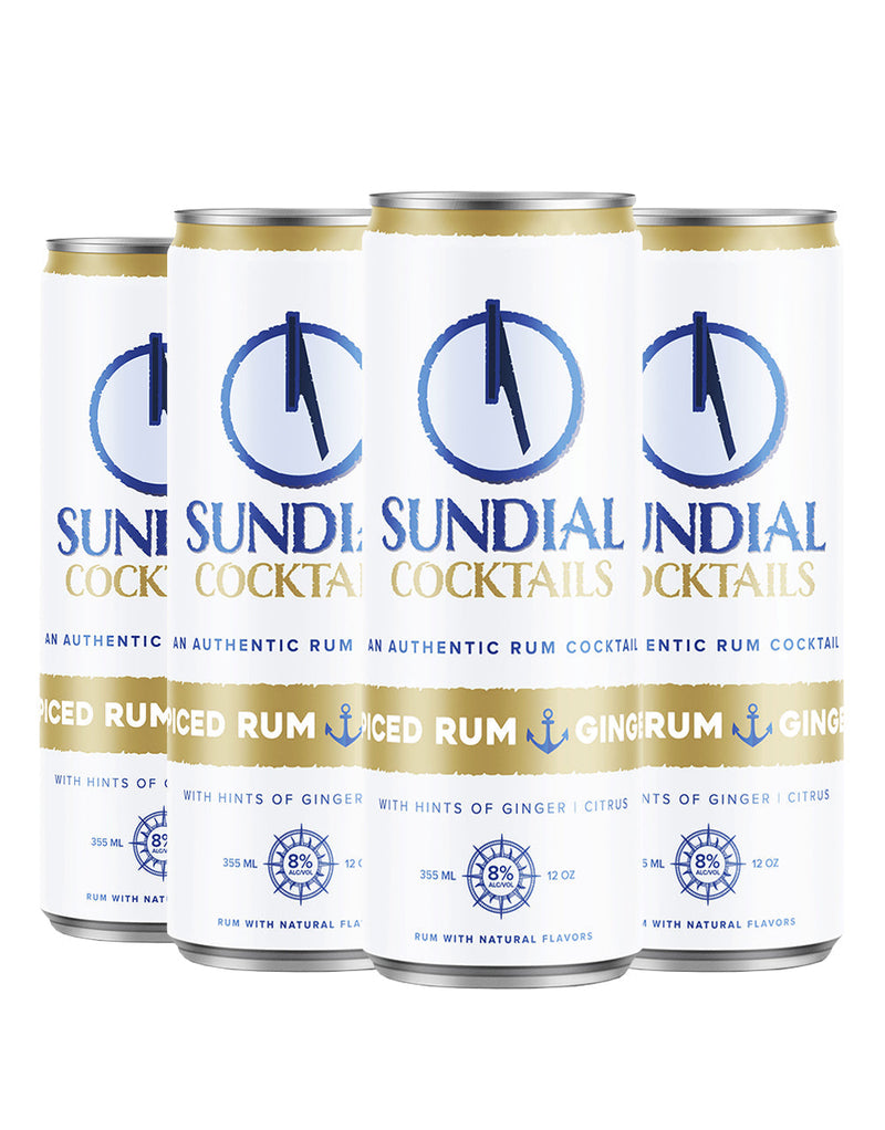 Sundial Cocktails Spiced Rum & Ginger (24 Pack)
