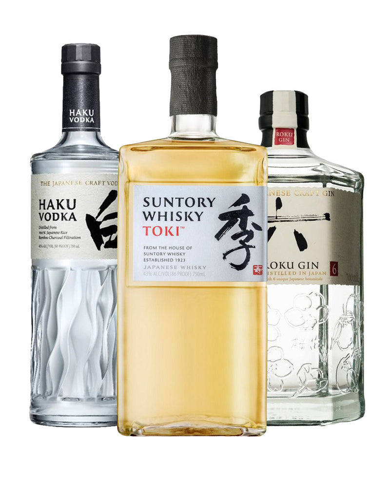 Suntory Whisky Toki with Haku Vodka and Roku Gin