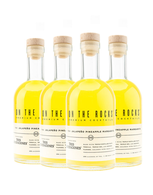 On The Rocks Cocktails Tres Gen Jalapeno Pineapple Margarita (4 Pack)