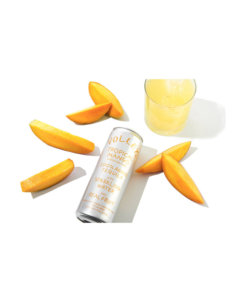 Volley Tropical Mango Tequila Seltzer – Case of 4