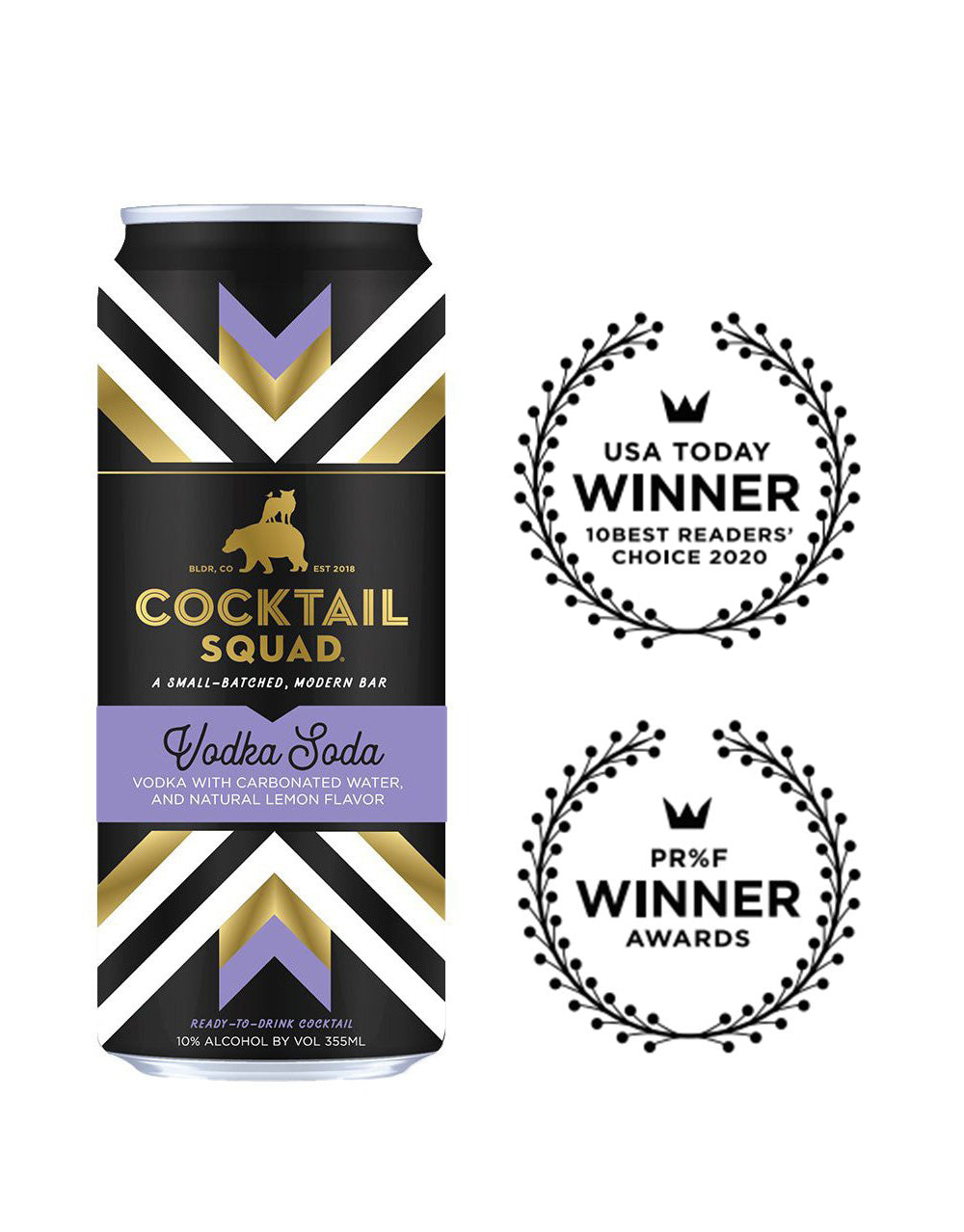 Cocktail Squad Vodka Soda (4 Pack)