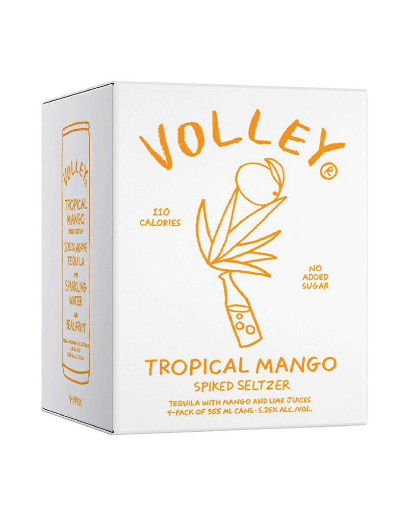 Volley Tropical Mango Tequila Seltzer – Case of 12