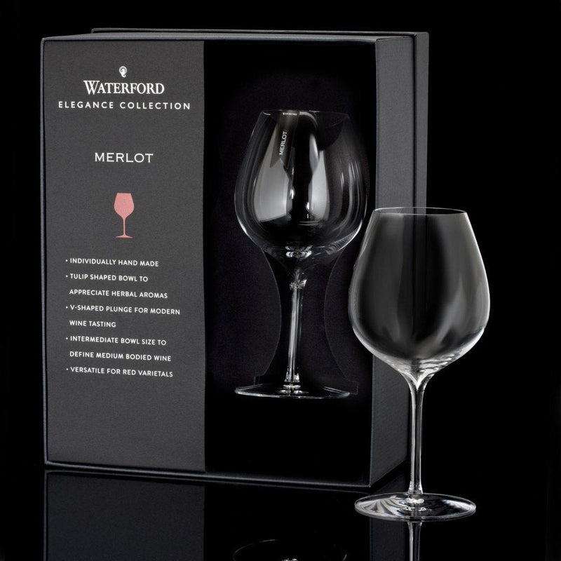 Waterford Elegance Merlot Wine 22.3 Oz Set