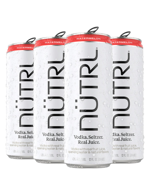 NUTRL Watermelon Vodka Seltzer (4 pack)