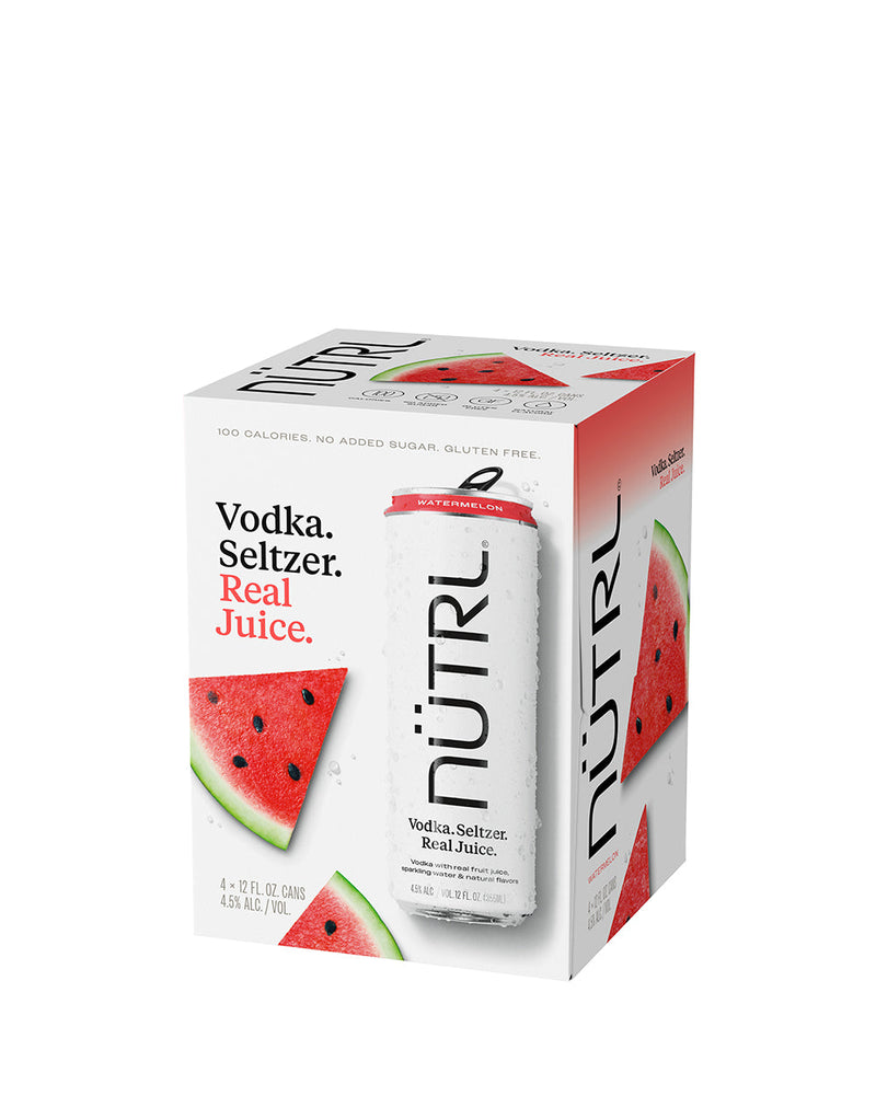 NUTRL Watermelon Vodka Seltzer (4 pack)