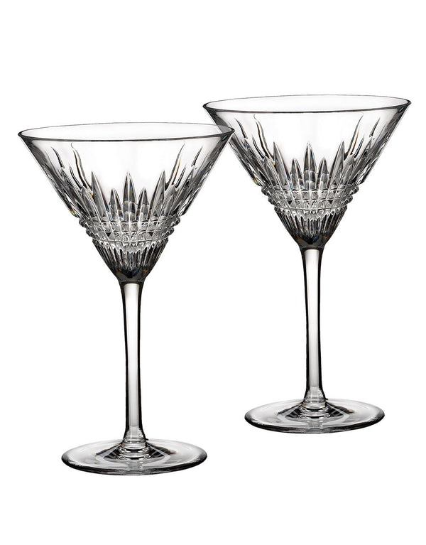 Waterford Lismore Diamond Martini Pair