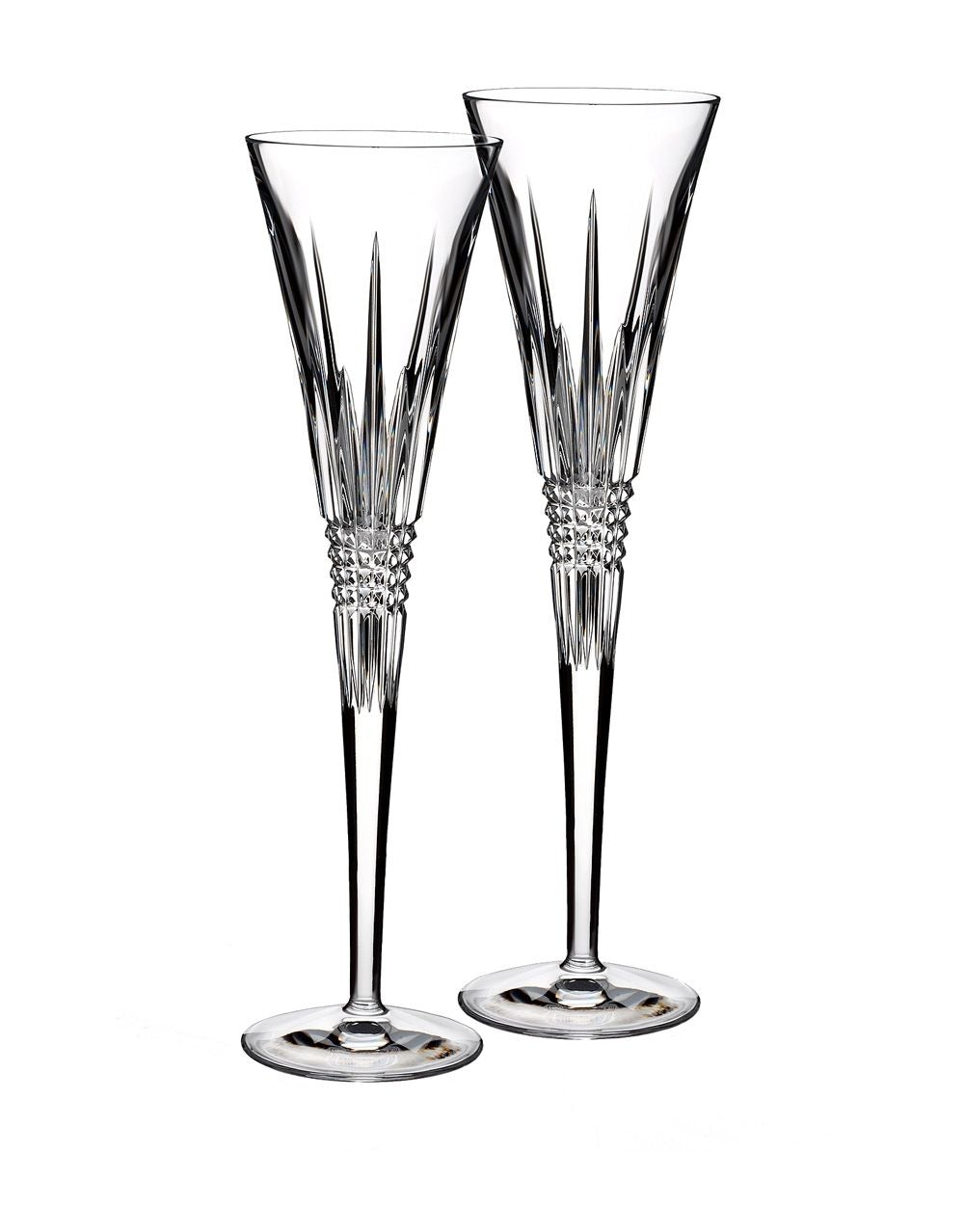 Add On: Waterford Lismore Diamond Toasting Flute Pair