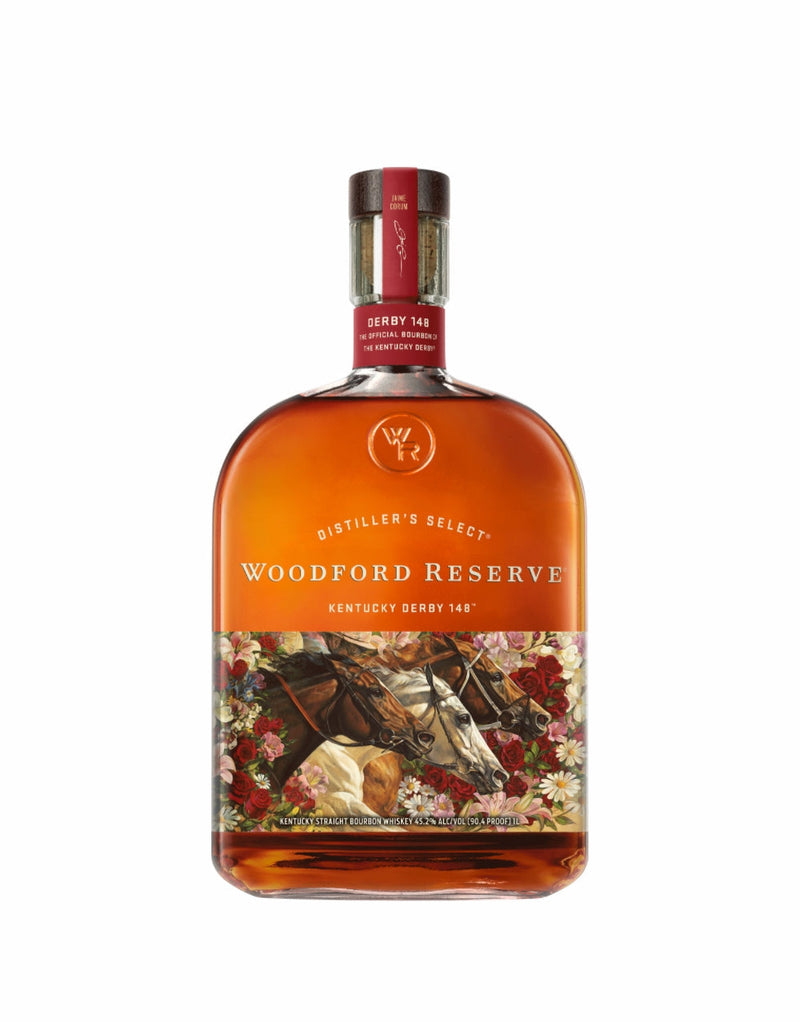Pre-Order: WOODFORD RESERVE® 2022 KENTUCKY DERBY® 148 BOTTLE with 2022 Kentucky Derby Mint Julep Glasses (4 Pack)