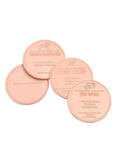 Woodford Reserve Leather Recipe Coasters